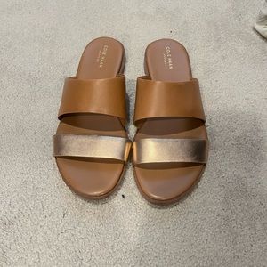 Cole Haan leather slide sandals